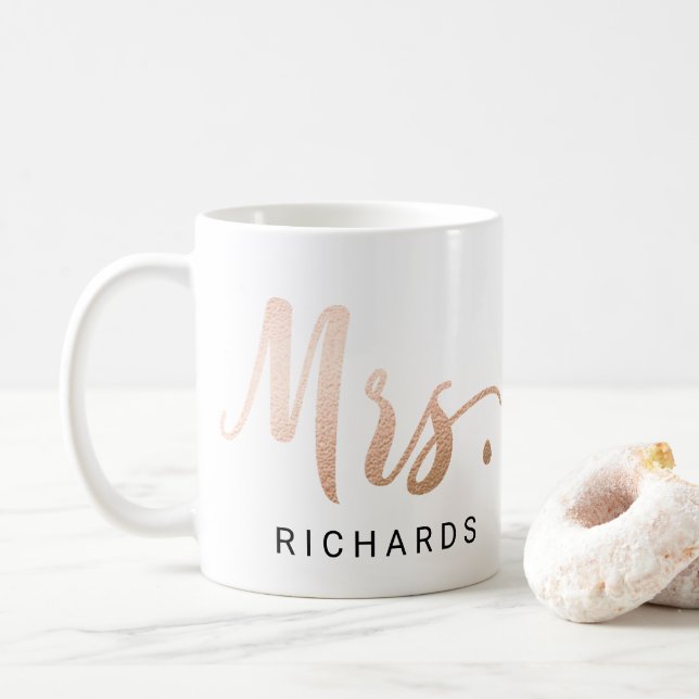 MRS Typografi FAUX RO GULD Kaffemugg (Med munk)