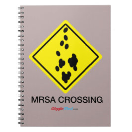MRSA-korsningsskylt Anteckningsbok