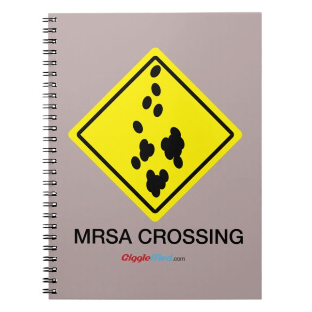 MRSA-korsningsskylt Anteckningsbok (Framsidan)
