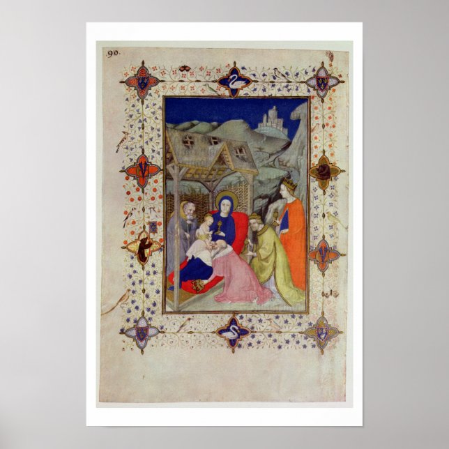 MS 11060-11061 Timme of Notre Dame: Sexte, Adorati Poster (Framsidan)