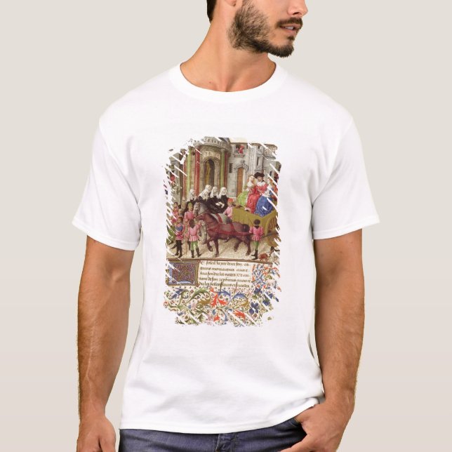 Ms 2617 Theseus gör en triumf i Athen Tee Shirt (Framsida)