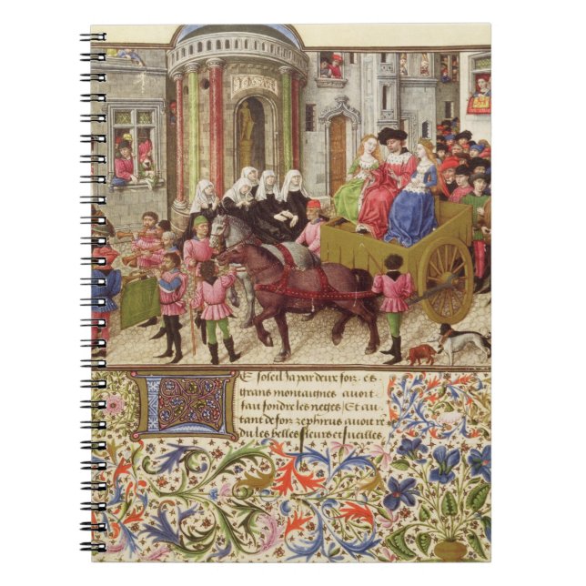 Ms 2617 Theseus gör ett triumphal tillträde in i Anteckningsbok (Framsidan)