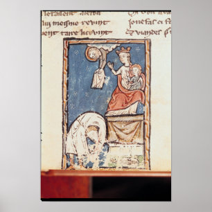 Ms 3516 f.127 The Juggler of Notre Dame Poster