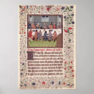 Ms 370 fol.184 den sist kvällsmålet poster