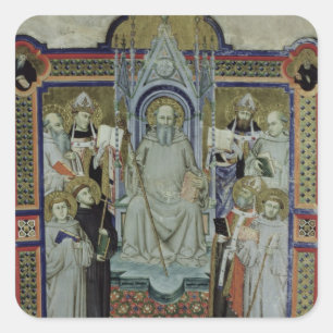 Ms 501 St. Benedict (vellängpapper) Fyrkantigt Klistermärke