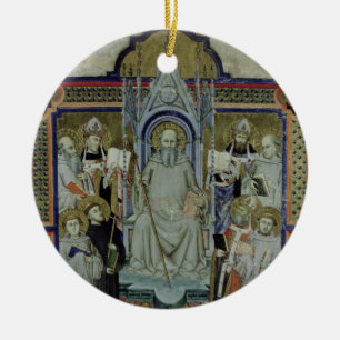 Ms 501 St. Benedict (vellängpapper) Julgransprydnad Keramik
