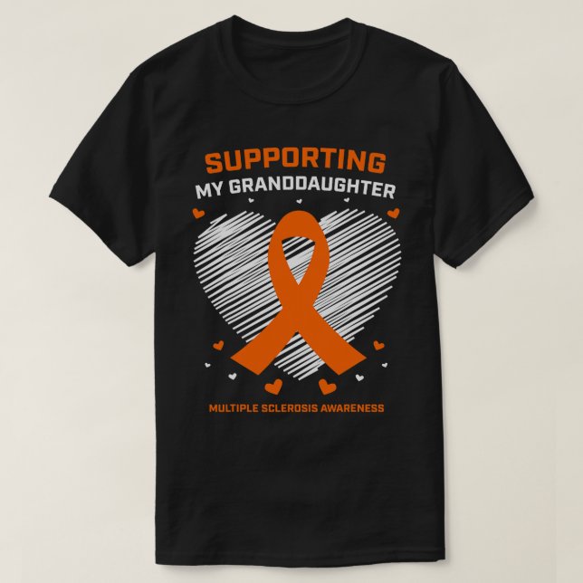 MS Apparat Granddotter Många Sclerosis Awaren T Shirt (Design framsida)