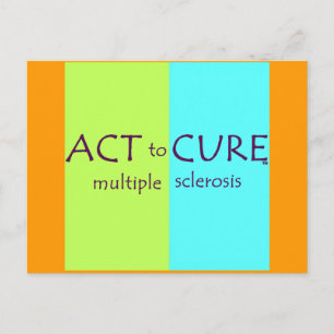 MS Awareness Postcard Cure Många Sclerosis Vykort