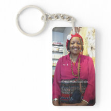 Ms. B Kaffe - rektangel (enkelsidiga) Keychain