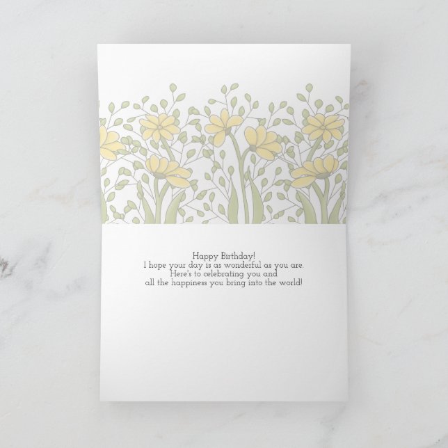 Ms Bren Birthday Card Kort (Inuti)