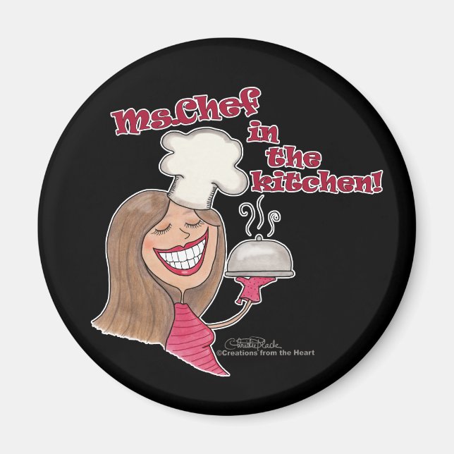 Ms.Chef i köket Magnet (Framsidan)