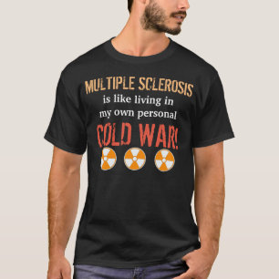 MS-/ColdkrigT-tröja tänder text T Shirt