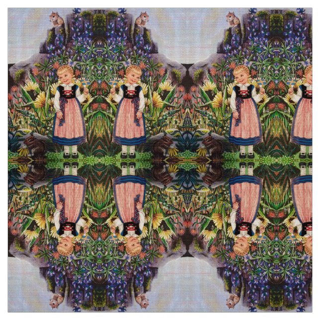 "Ms Elizabeth's" Little Dutch Girl Fabric Tyg (Provkarta)