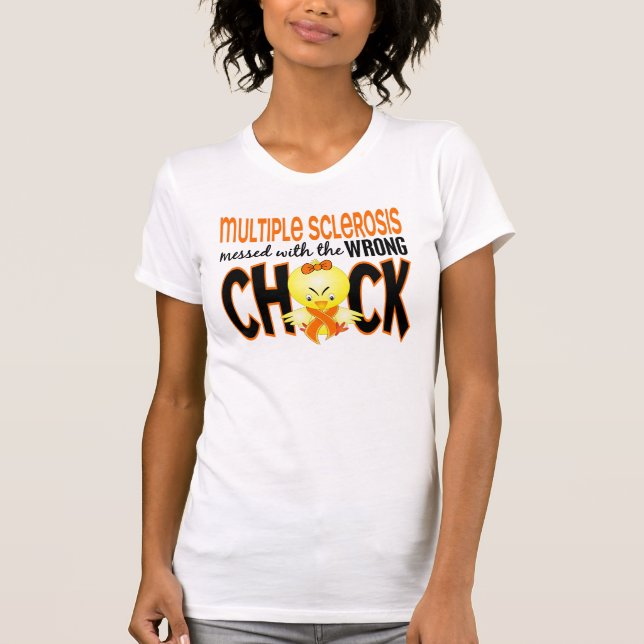 Ms för åtskillig Sclerosis röra med den fla Tee Shirt (Framsida)