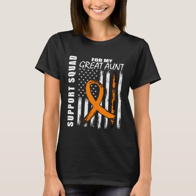 MS Great Aunt Multiple Sclerosis Awareness Flag Fa T Shirt (Framsida)