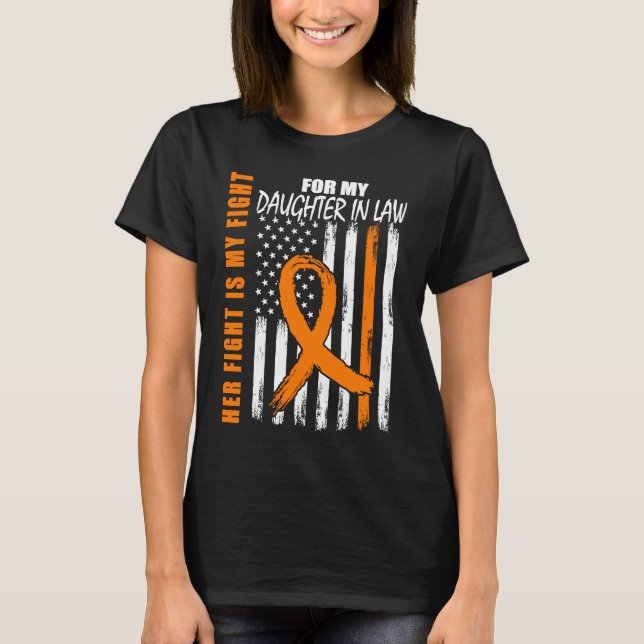 MS Hennes kamp dotter svärdotter Multipel skleros  T Shirt (Framsida)