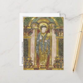 MS Illuminering av S:t Swithin av Winchester (Deta Vykort