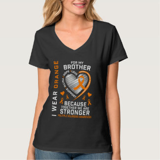 MS Jag bär orange för min bror Multipel skleros T Shirt