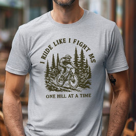 MS-krigare, biker i bergsområden, band för orange  T Shirt