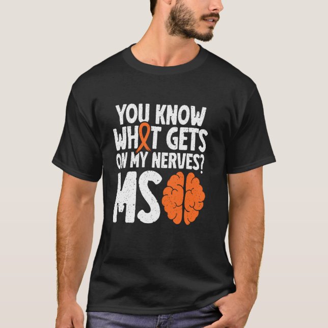 MS Krigare Multipel Skleros Medvetenhet T Shirt (Framsida)