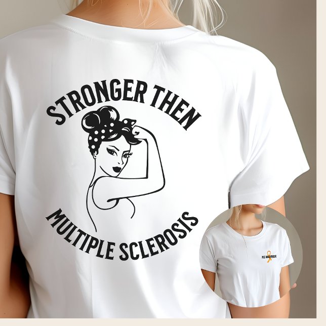 MS-krigare, orange-band, medvetenhet, träningslamp T Shirt (Skapare uppladdad)