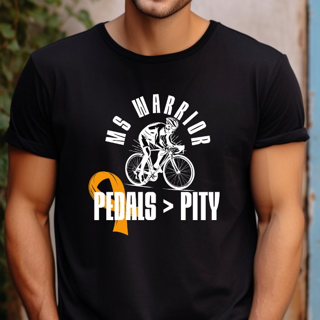 MS-krigare, orange-ribbon-bergscykel, spoonie T Shirt (Skapare uppladdad)