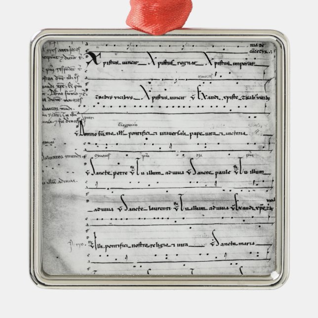 Ms.Latin Christus Vincit Julgransprydnad Metall (Framsidan)