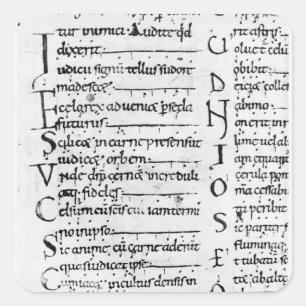 Ms. Latin Lectionary Fyrkantigt Klistermärke