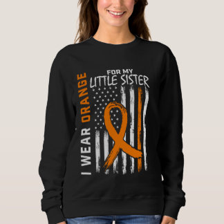 MS Little Sister Många Sclerosis Leukemi Medveten T Shirt