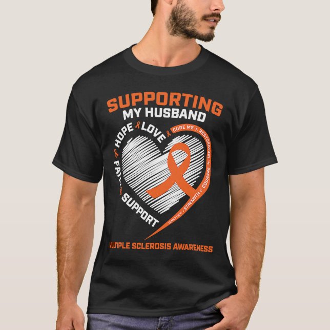 MS Make Många Sclerosis Maka MS Medvetenhet T Shirt (Framsida)