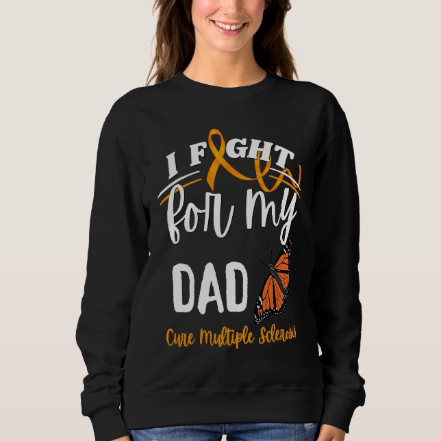 MS Multipel Skleros Medveten Pappa Botad Monark B T Shirt (Framsida)