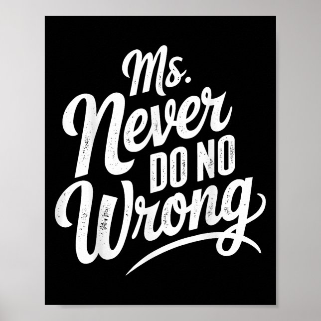 Ms Never Do No Wrong Country Western The Problem I Poster (Framsidan)