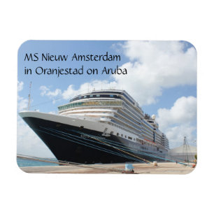 MS Nieuw Amsterdam Cruise Frakt på Aruba Västindie Magnet