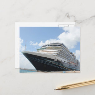 MS Nieuw Amsterdam Cruise Frakt på Aruba Vykort