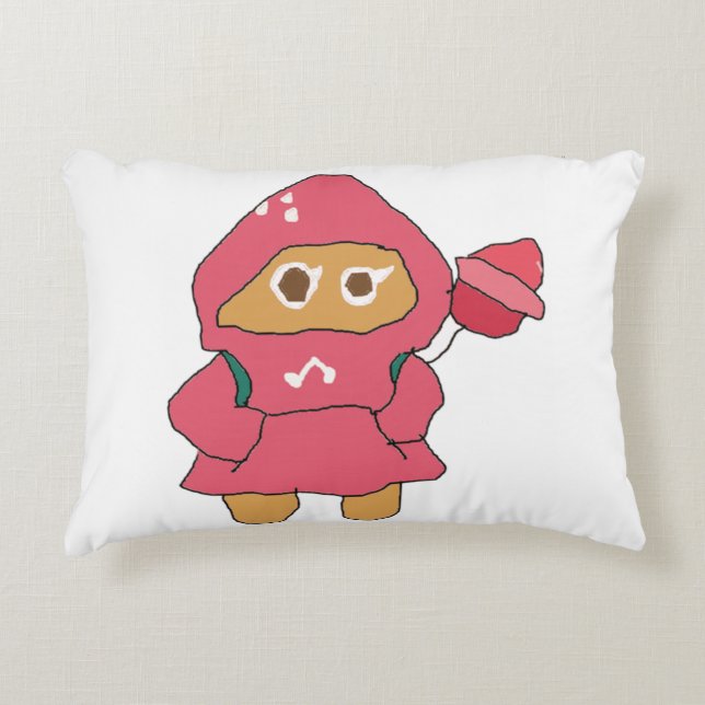 Ms Paint cookie run jordgubbskaka Prydnadskudde (Framsidan)