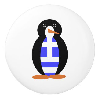 Ms. Penguin grekisk flagga Knopp
