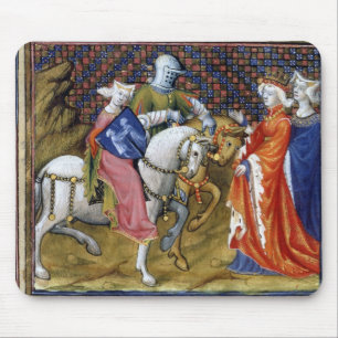 Ms ram 120 damen av sjön som möter Guinevere, Musmatta