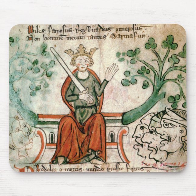 Ms Royal 20 A11 Richard mig (1157-99) (det Musmatta (Framsidan)