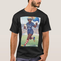 Ms. Rugby spelare t-shirt
