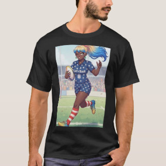 Ms. Rugby spelare t-shirt