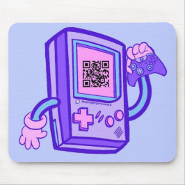 ms.sniperprinsessas musknapp med QR-kod Musmatta