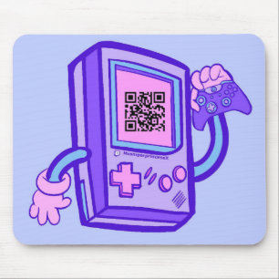 ms.sniperprinsessas musknapp med QR-kod Musmatta