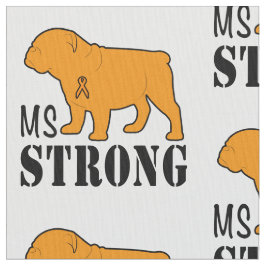 Ms som är stark med bulldoggen tyg