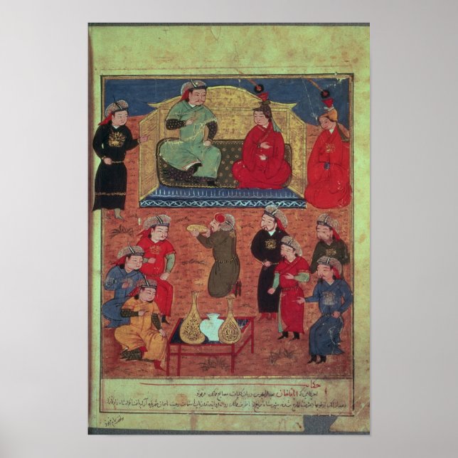 Ms Supp. Pers.Arghan Khan med två av hans Poster (Framsidan)