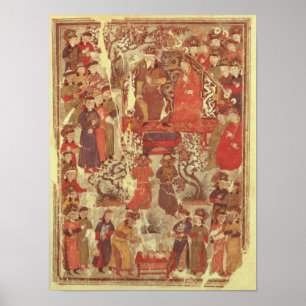 Ms Supp. Pers.Genghis Khan och hans fru Poster