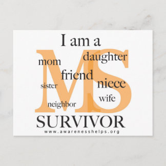 MS Survivor - kvinna Vykort