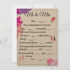 Ms to Mrs Libs Meddelande