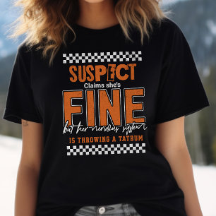MS Warrio-stödgåva, misstänkt lustig spoonie Tee. T Shirt