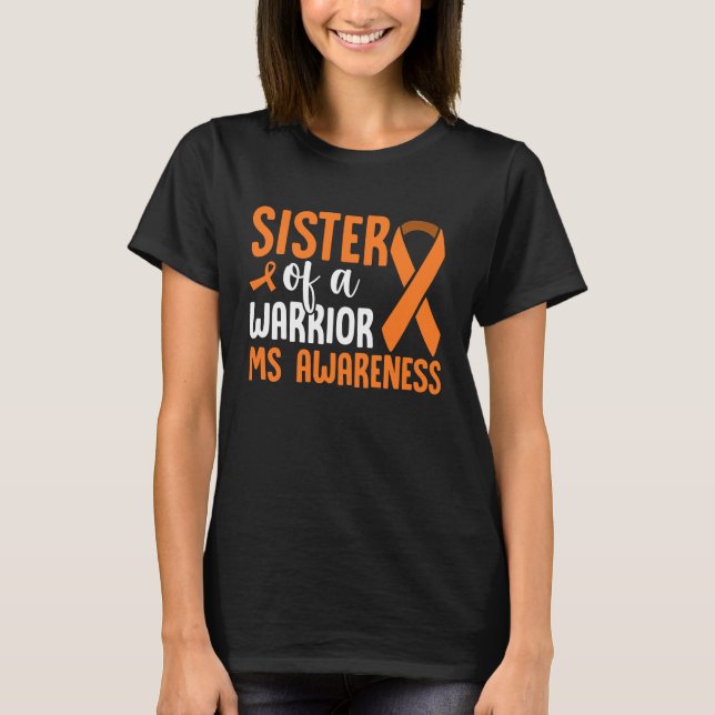 MS Warrior Många Sclerosis Awareness Brother T Shirt (Framsida)