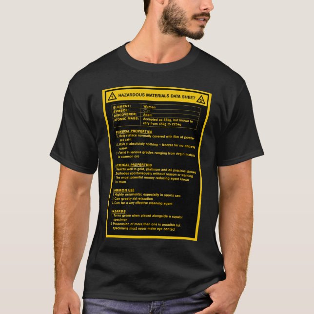 MSDS-lakan för kvinnor Tee Shirt (Framsida)